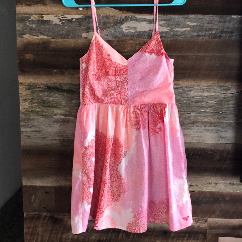 Red and pink summer dress